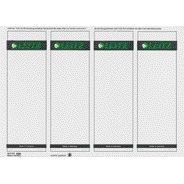 Leitz - Contre-étiquette large/courte 62x192mm autocollante blanc 100 pièces