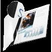 Leitz - Binding cover 7mm soft cover black 10 pieces