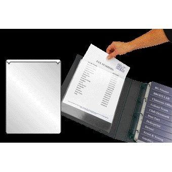 Quantore - Einlegetasche Djois U-Ordner 158x220mm selbstklebend PP transparent 10 Stück