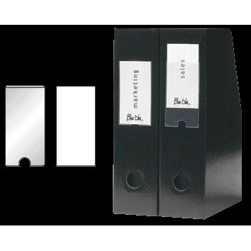 Quantore - Porta etichette Djois 55x150mm autoadesivo trasparente 6 pezzi