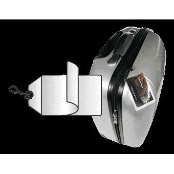 Quantore - Gepäcketikett Djois 11120 72x123mm mit Nylonschnur transparent 10 Stück