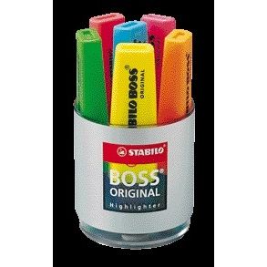STABILO - Highlighter BOSS Original 70/06 assorted desk set of 6 pieces