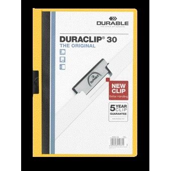 Durable - Clip folder Duraclip A4 3mm 30 sheets yellow