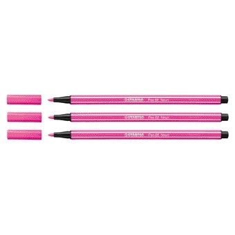 Stabilo - Viltstift Pen 68/056 medium neon roze | 10 stuks