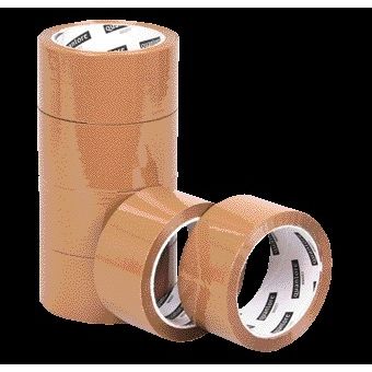 Quantore - Confezione 50mmx60m PP marrone 6 rotoli | 6 pezzi