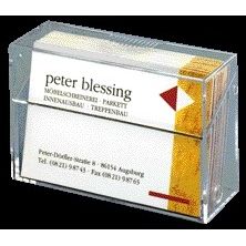 Sigel - Visitekaartbox VA110 voor 100 kaarten 86x56mm acryl glashelder