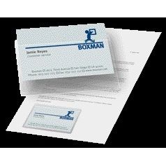 Quantore - Business card bag Djois 95x60mm self-adhesive top open transparent 10 pieces