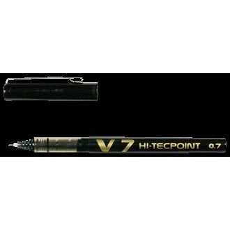 Pilot - Rollerball pen Hi-Tecpoint V7 medium black | 12 pieces