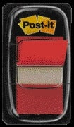 Post-it - Karteireiter 680 25,4x43,2mm rot | 12 Stück