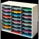 Fellowes - 25061 tijdschrifthouder 36 schappen Grijs, Wit