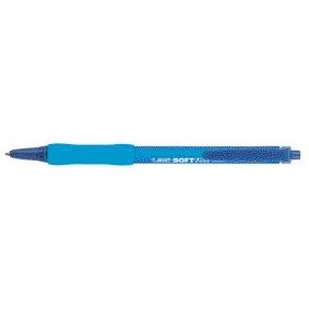 Bic - Balpen soft feel clic m blauw | 12 stuks