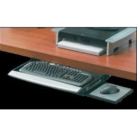 Fellowes - Vassoio per tastiera suite da ufficio vassoio per mouse nero gs