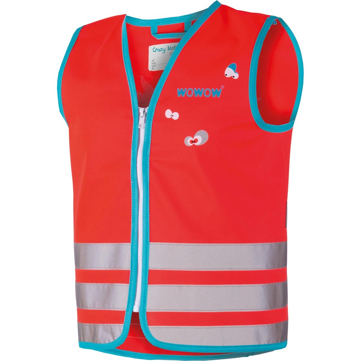 Wowow - Gilet fluorescent Crazy Jacket, rouge S (enfant)