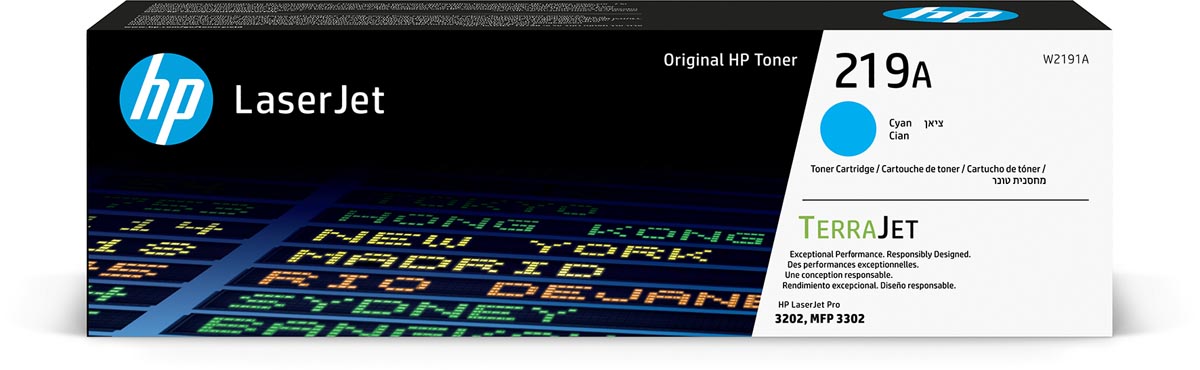 HP - toner 219A, 1.200 pagina's, OEM W2191A, cyaan
