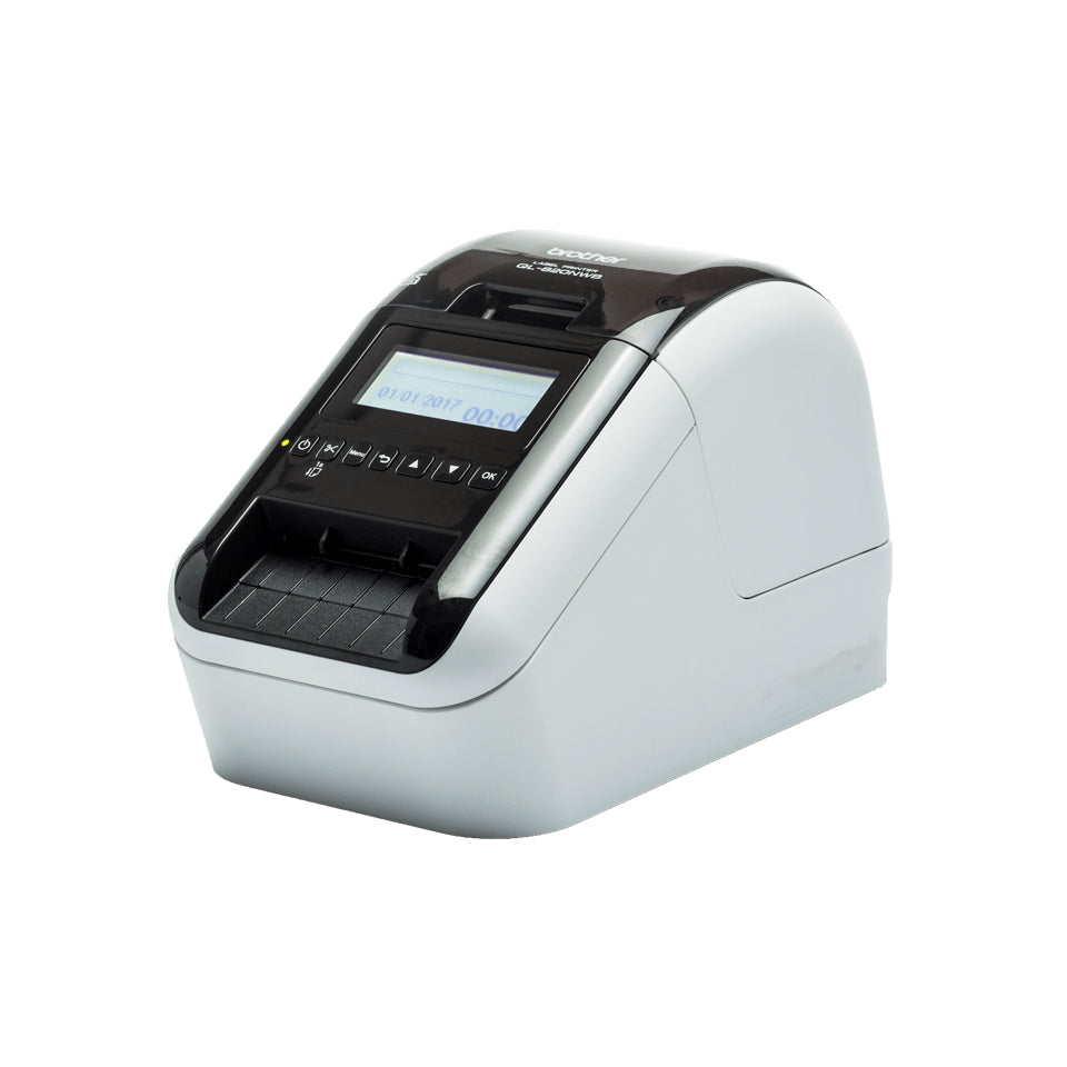 Brother - Imprimante d'étiquettes DK QL-820NWBc de bureau 62mm blanc