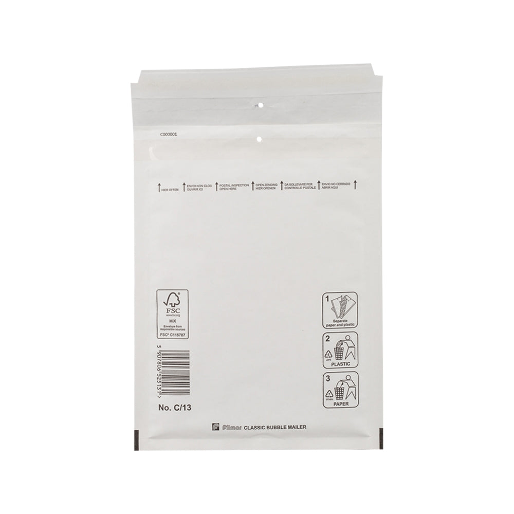 Klika - Luftpolsterumschläge weiß 150 x 220 mm (c/13)