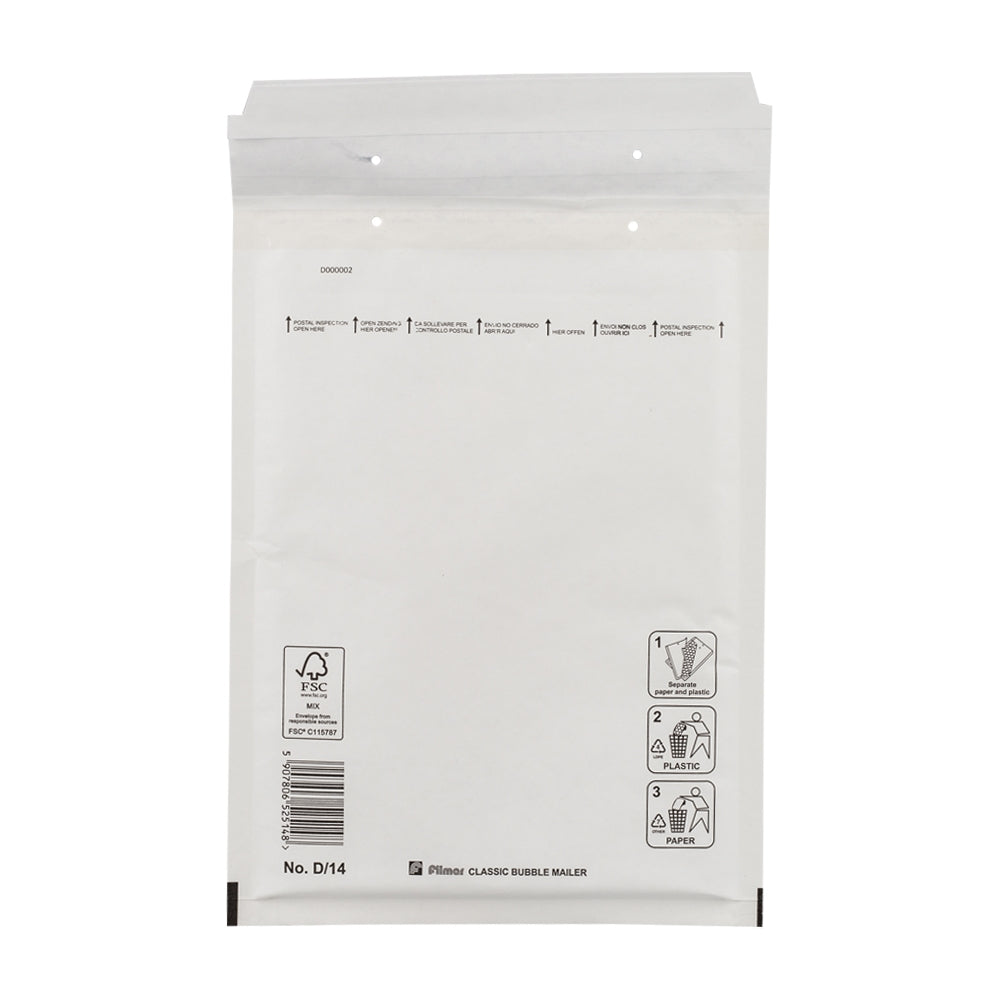 Klika - Luftpolsterumschläge weiß 180 x 265 mm (d/14)