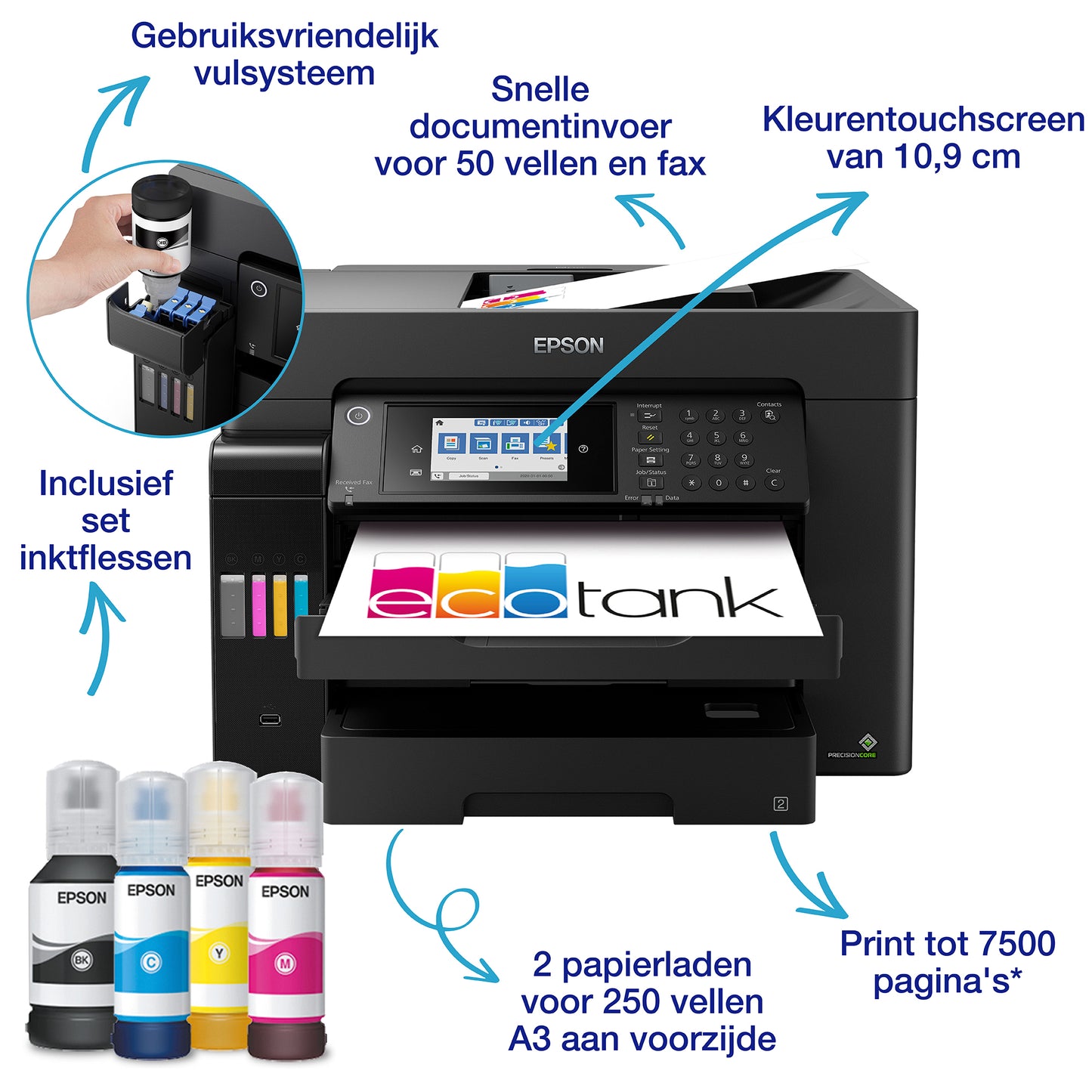 Epson - EcoTank ET-16655 Inkjet A3 4800 x 1200 DPI 32 ppm Wifi