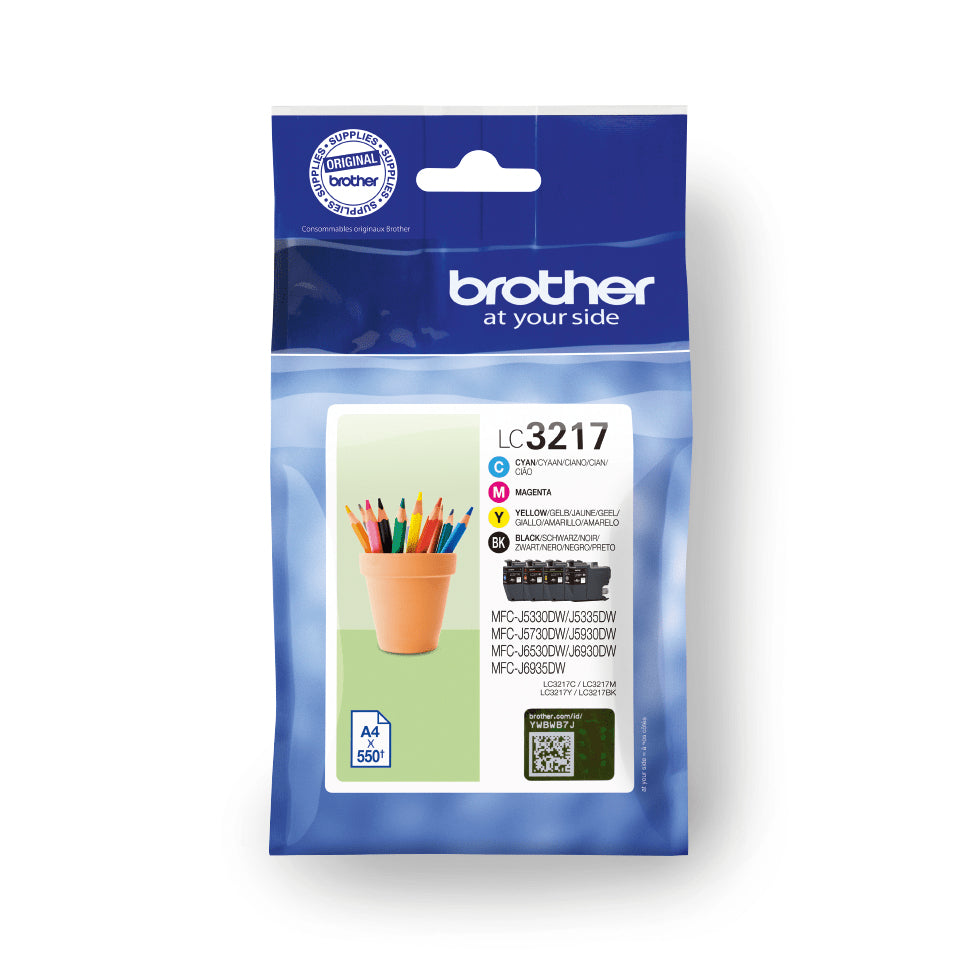 Brother - Ink cartridge LC-3217 black + 3 colors