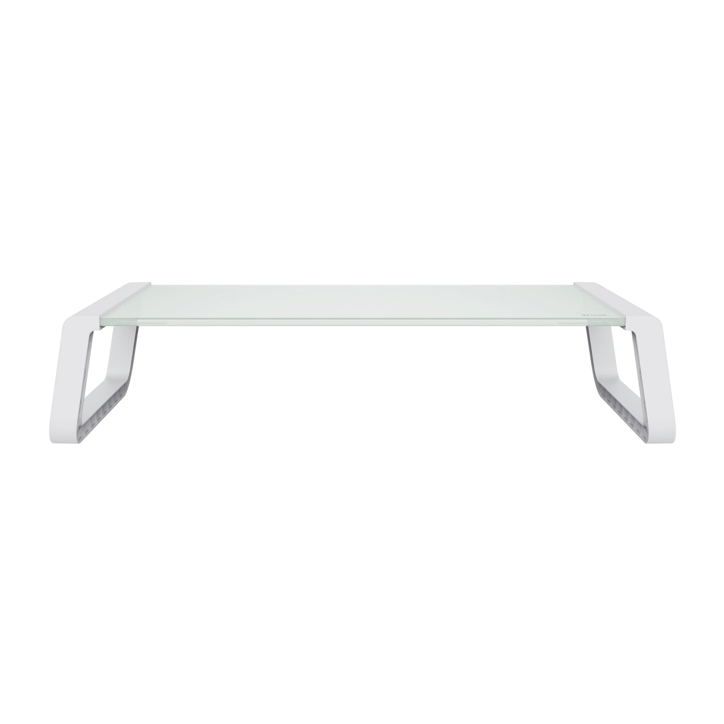 Trust - Monta monitor stand, tempered glass, white
