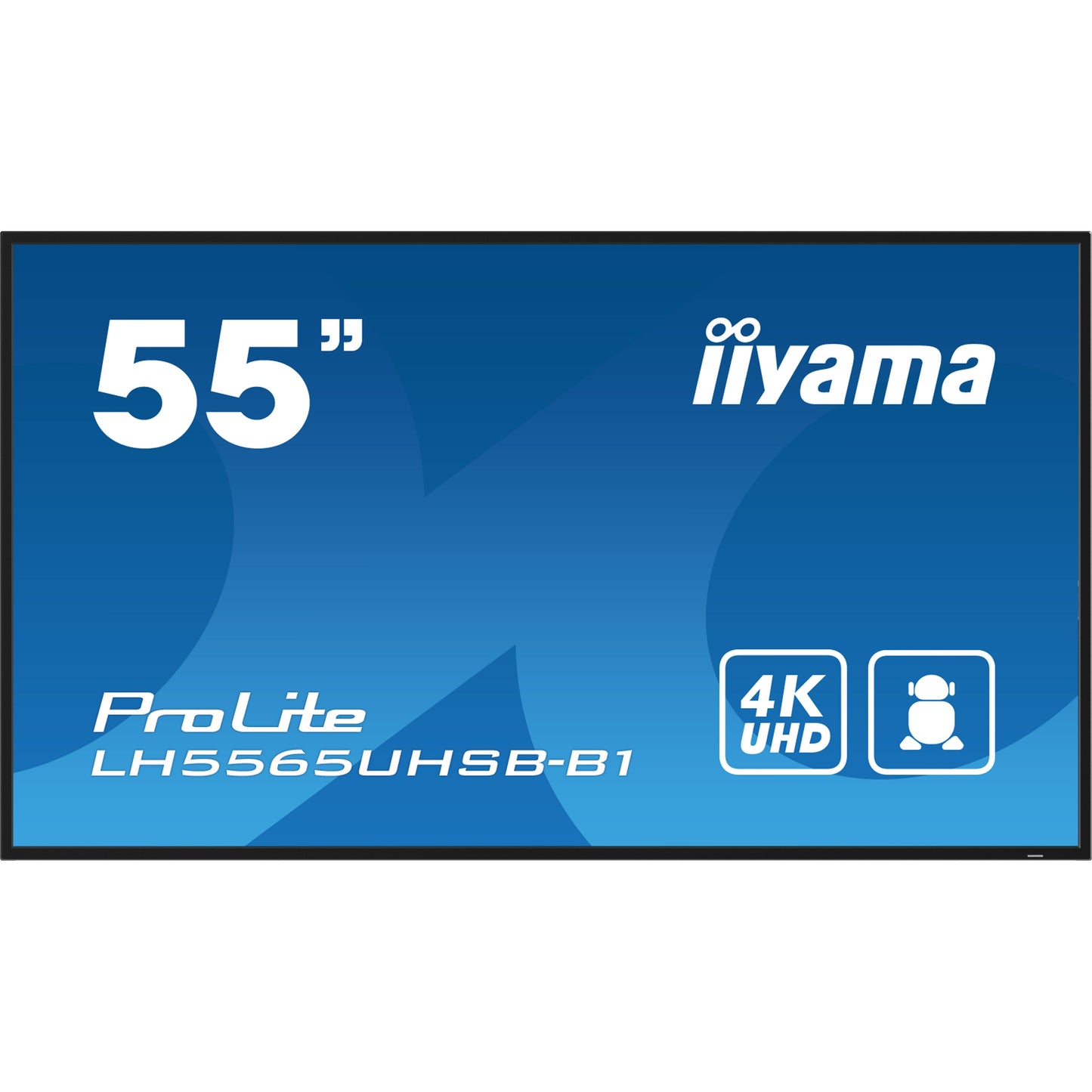 IIYAMA - LH5565UHSB-B1 beeldkrant Kiosk-ontwerp 138,7 cm (54.6) LED Wifi 800 cd/m² 4K Ultra HD Zwart Type processor Android 11 24/7