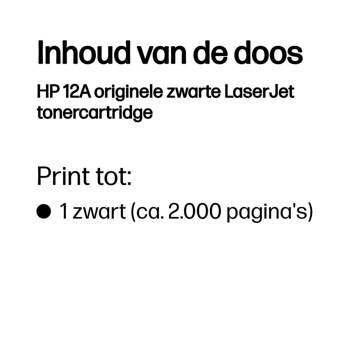 HP - Cartuccia toner q2612a 12a nero