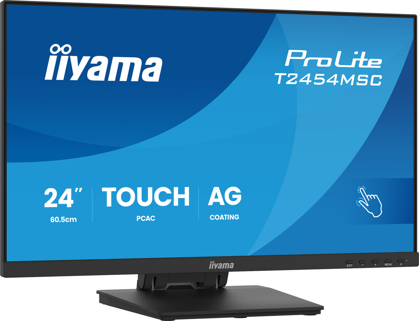 IIYAMA - ProLite T2454MSC-B3AG computer monitor 60,5 cm (23.8) 1920 x 1080 Pixels Full HD LED Touchscreen Multi-gebruiker Zwart