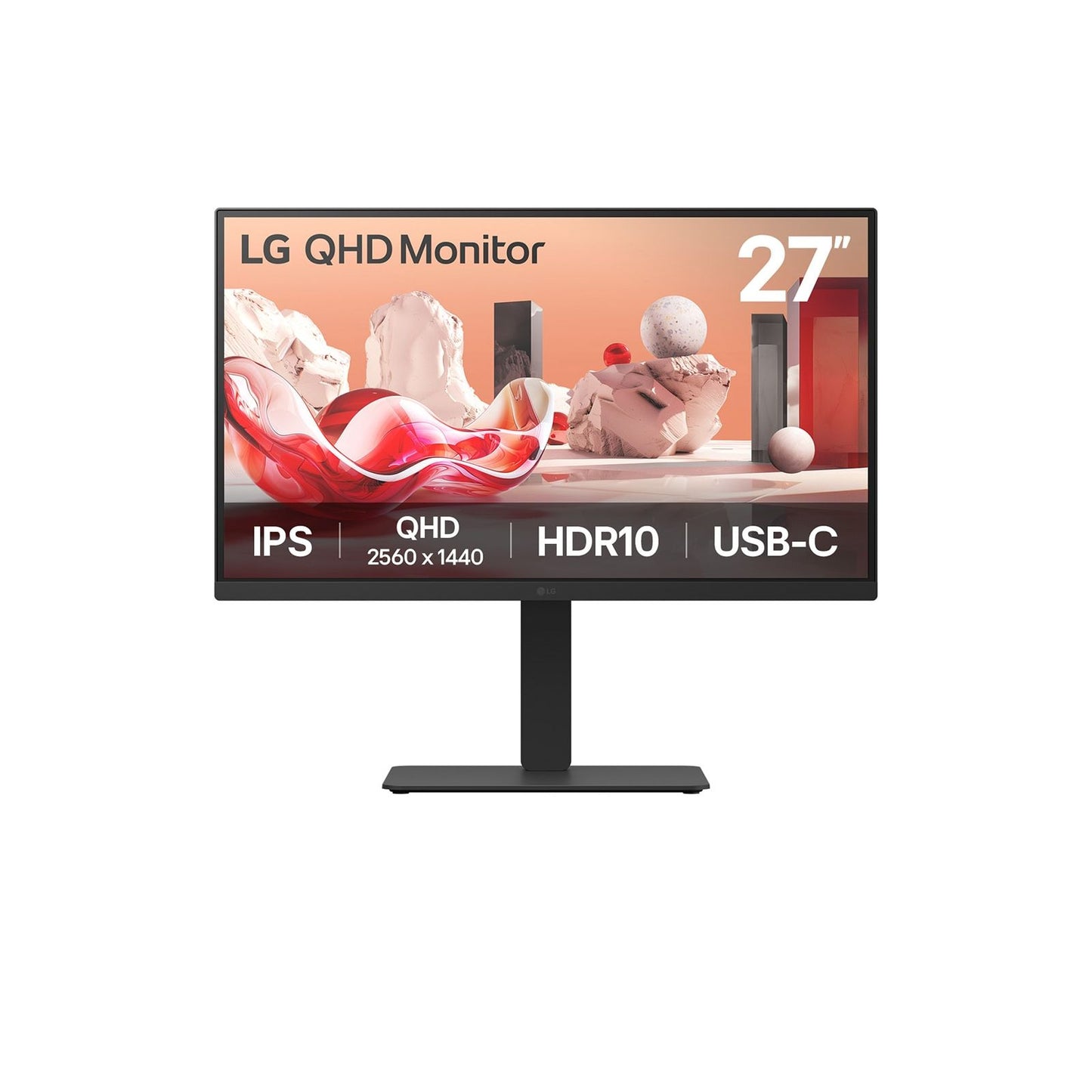LG - 27BA75QB-B.AEU computer monitor 68,6 cm (27) 2560 x 1440 Pixels Wide Quad HD LED Zwart