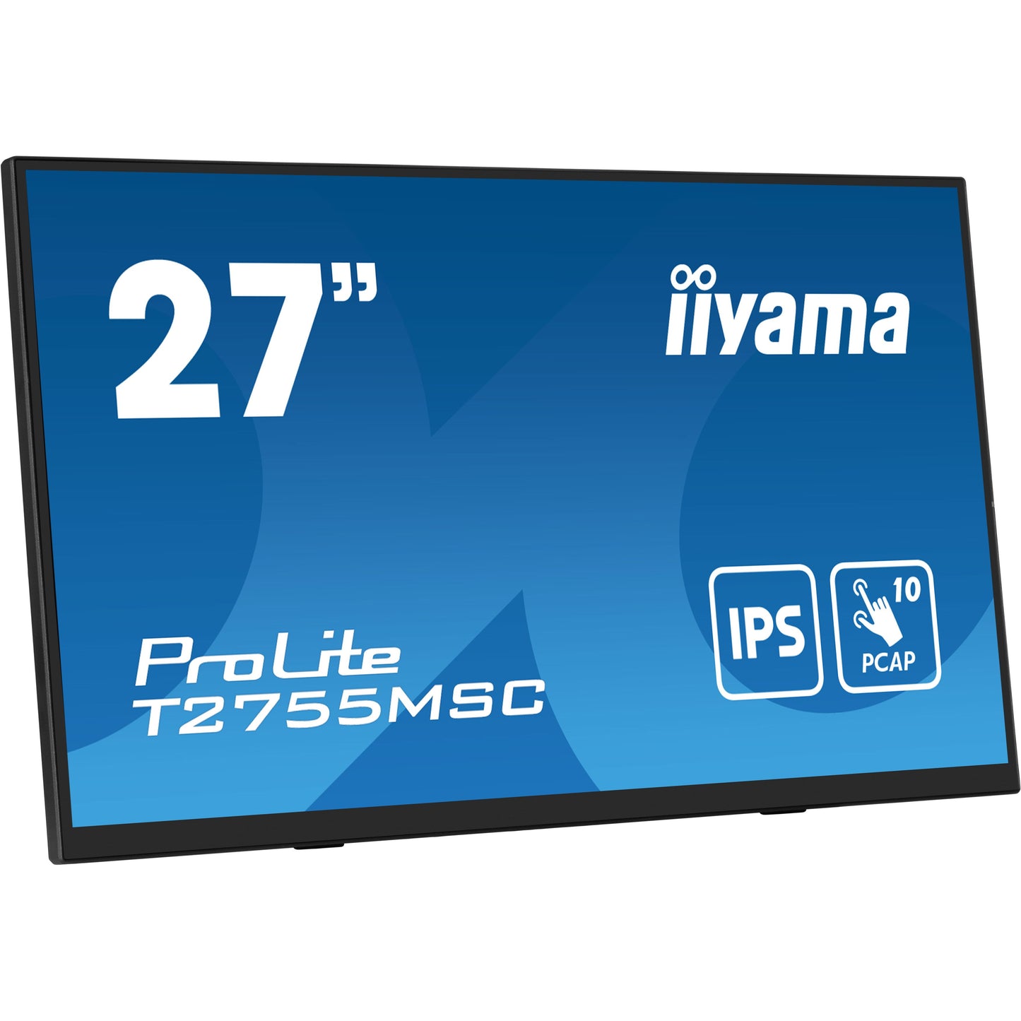IIYAMA - ProLite T2755MSC-B1 computer monitor 68,6 cm (27) 1920 x 1080 Pixels Full HD LED Touchscreen Tafelblad Zwart