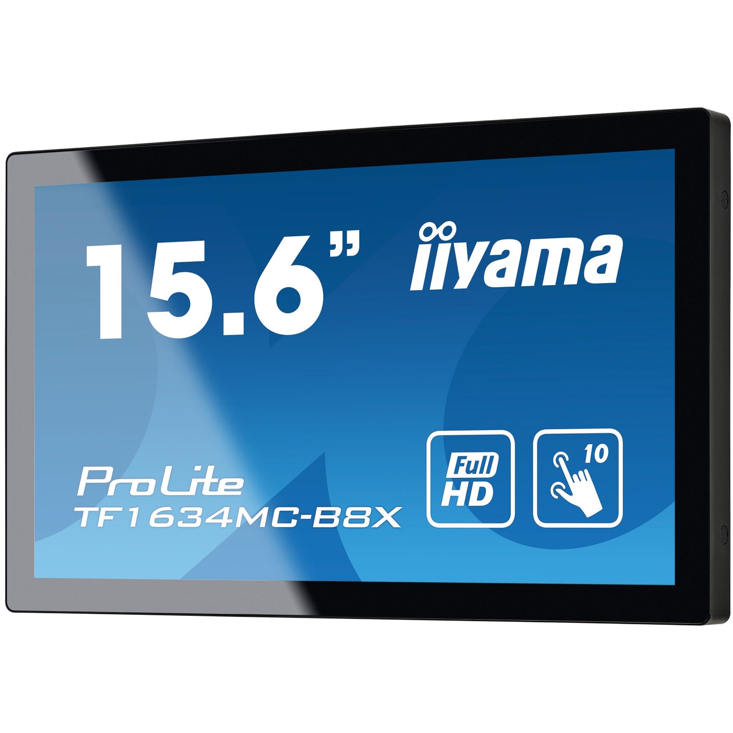 IIYAMA - ProLite TF1634MC-B8X computer monitor 39,6 cm (15.6) 1920 x 1080 Pixels Full HD LED Touchscreen Multi-gebruiker Zwart