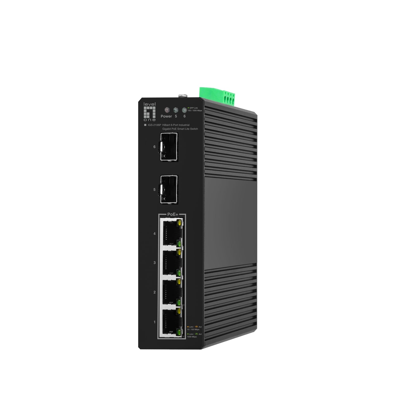 LEVEL ONE - LevelOne IGS-2106P netwerk-switch Managed L2 Gigabit Ethernet (10/100/1000) Power over Ethernet (PoE) Zwart