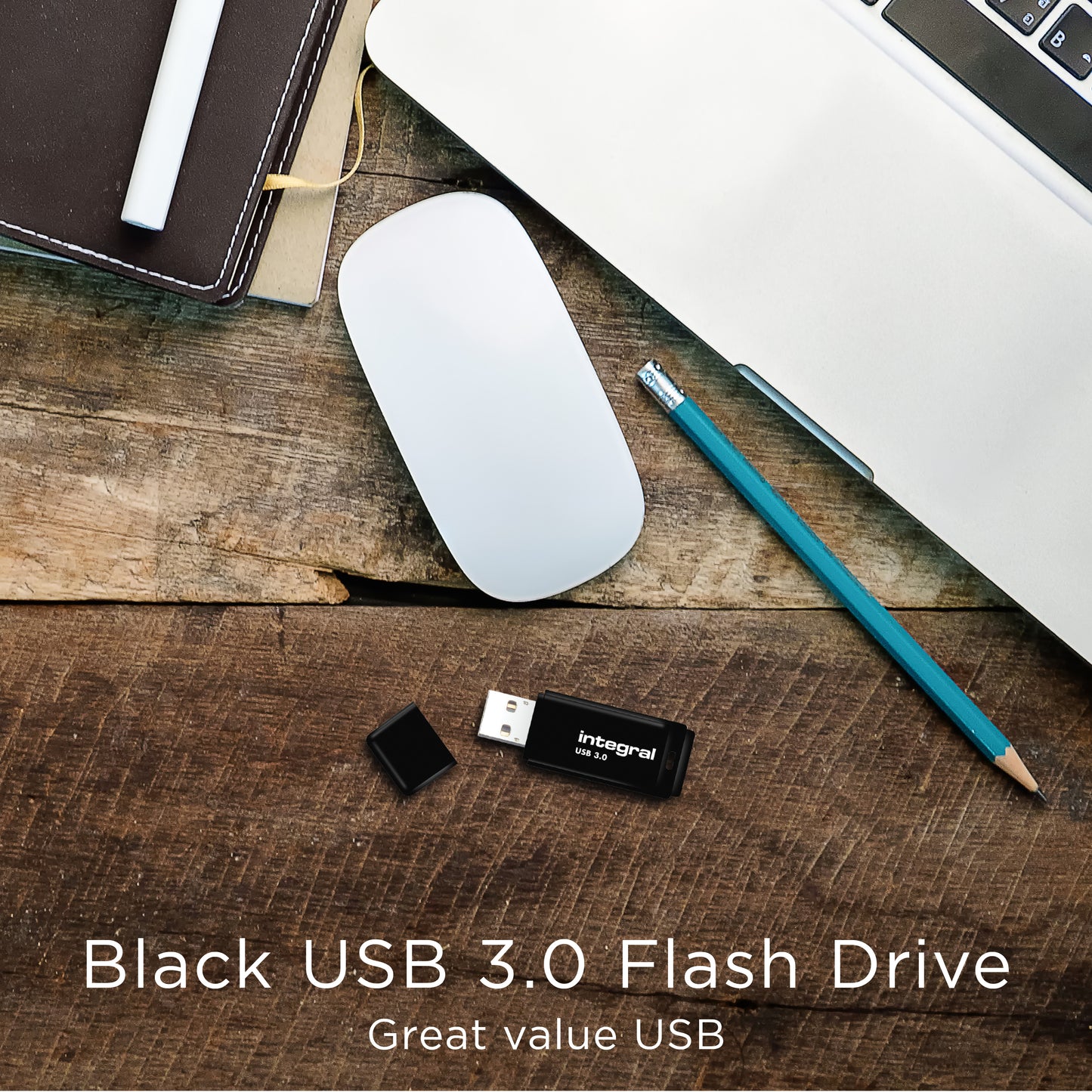Integrale - Chiavetta USB 3.0 Nera, 256 GB, nera