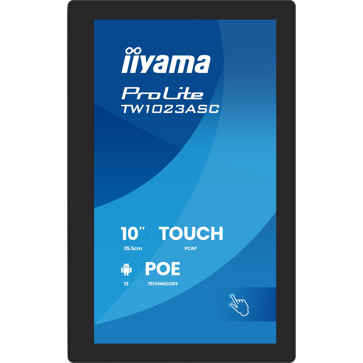 IIYAMA - TW1023ASC-B3P beeldkrant Digitale signage flatscreen 25,6 cm (10.1) Wifi 450 cd/m² HD Zwart Touchscreen Type processor Android 24/7