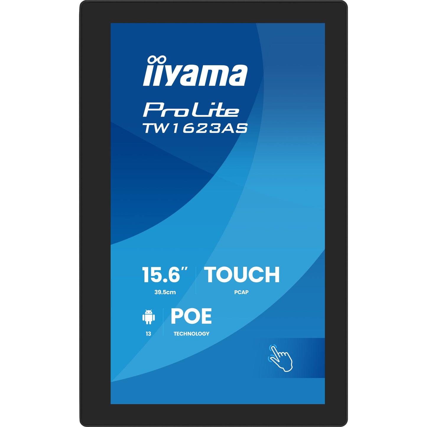 IIYAMA - TW1623AS-B3P computer monitor 39,6 cm (15.6) 1920 x 1080 Pixels Full HD LED Touchscreen Zwart