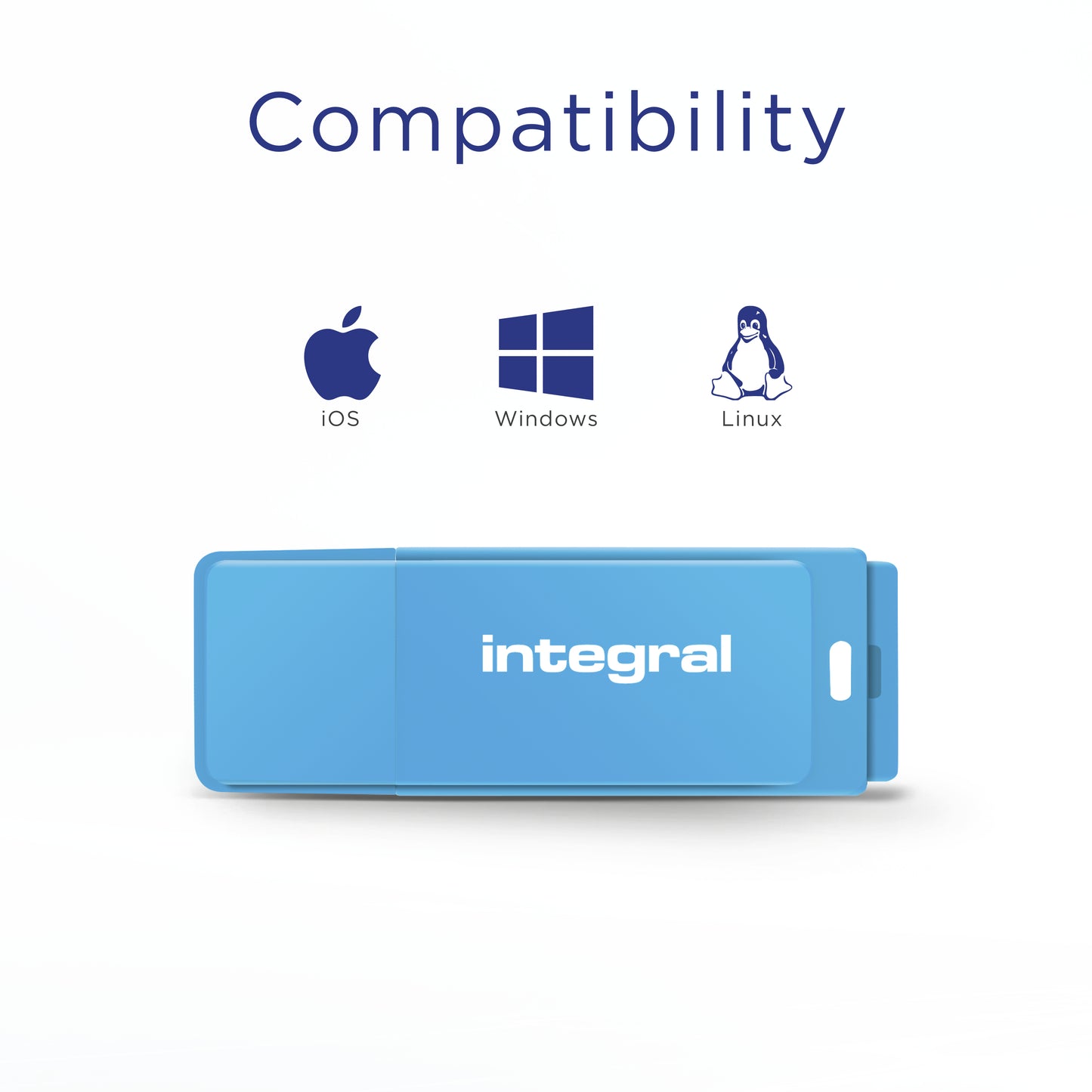 Integral - INFD32GBNEONB USB flash drive 32 GB USB Type-A 2.0 Blauw