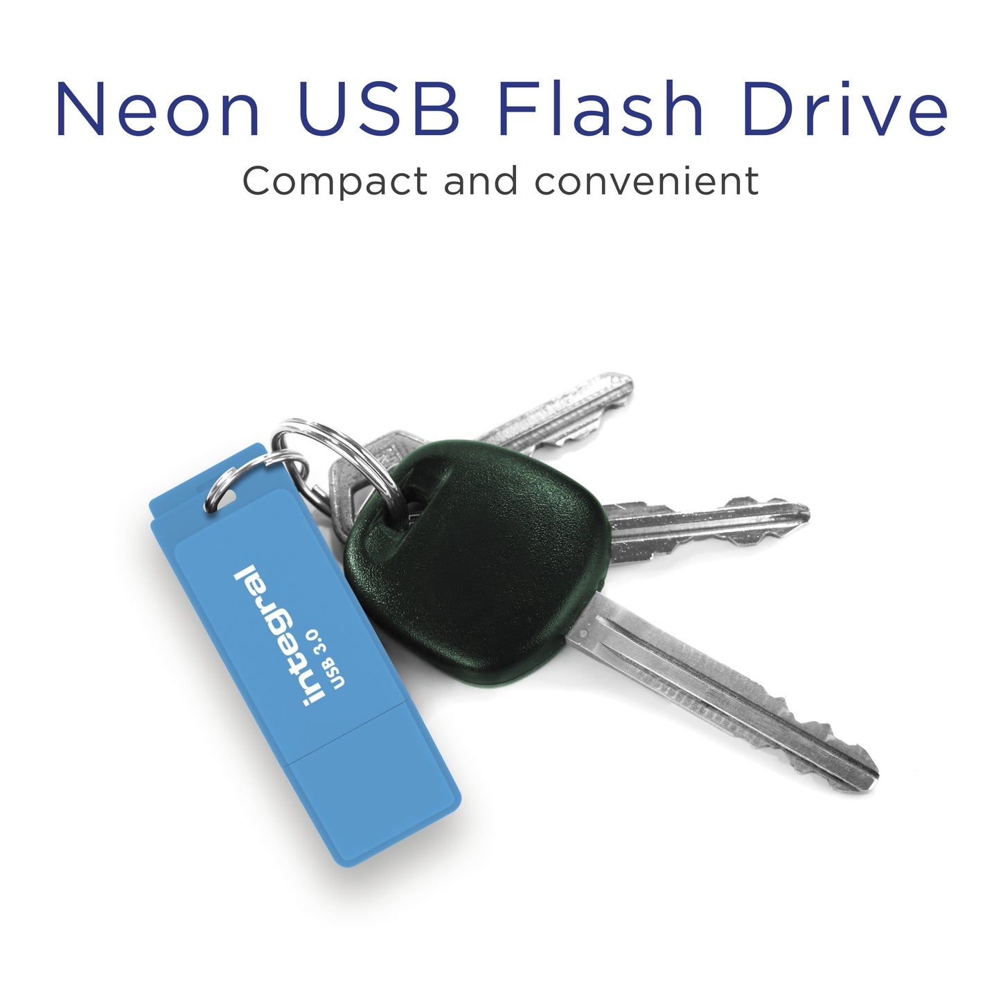 Integrale - Chiavetta Neon USB 3.0, 32 GB, blu