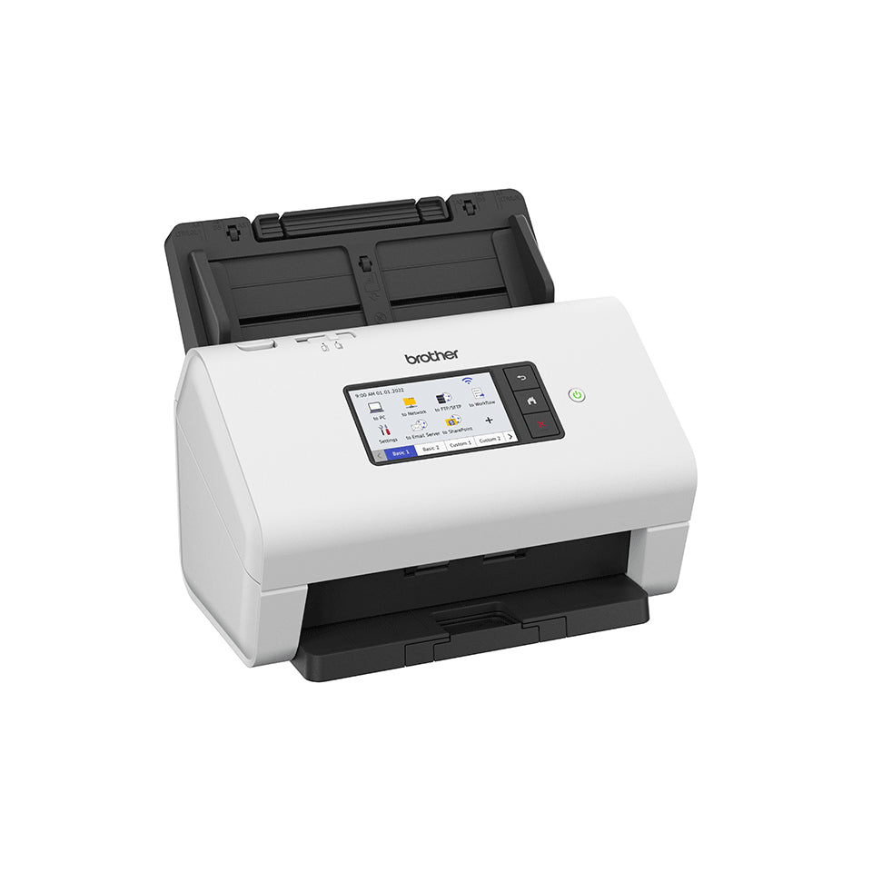 Brother - ADS-4900W scanner Scanner met ADF + invoer voor losse vellen 600 x 600 DPI A4 Zwart, Wit