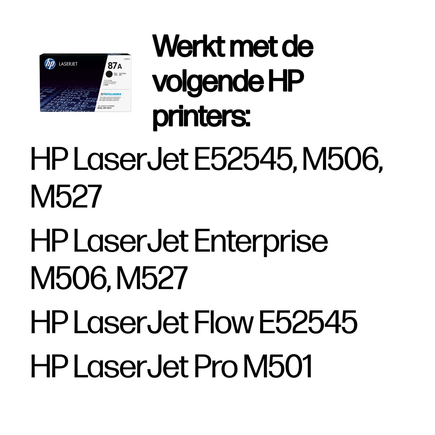 HP - 87A originele zwarte LaserJet tonercartridge
