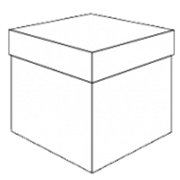 Klika - Bonbon doosjes Chocolade doosje Web Luxe kubus 10-10-22 24 stuks