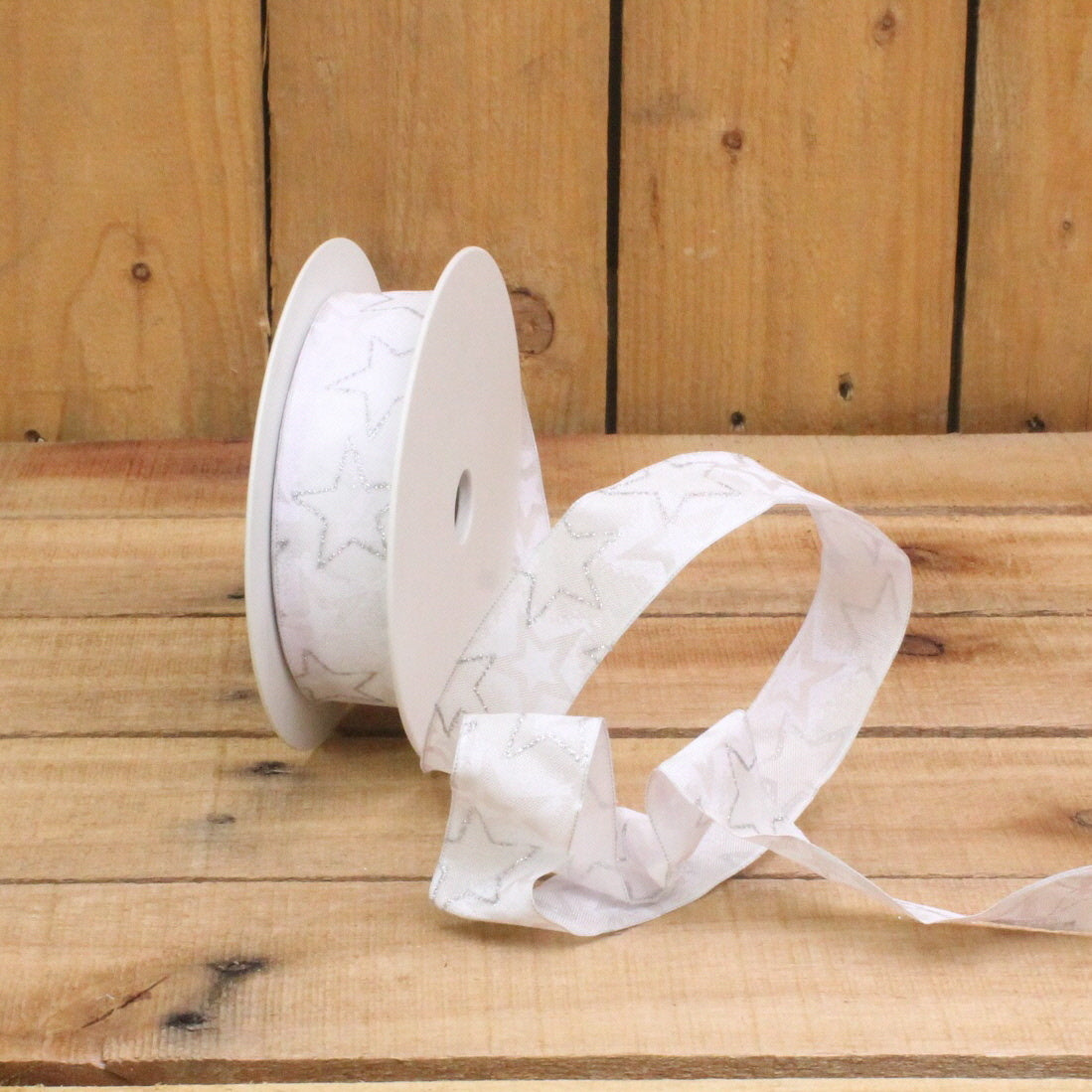 Klika - Bonbon doosjes Chocolade doosje Lint Ster zilver/wit 1 stuks