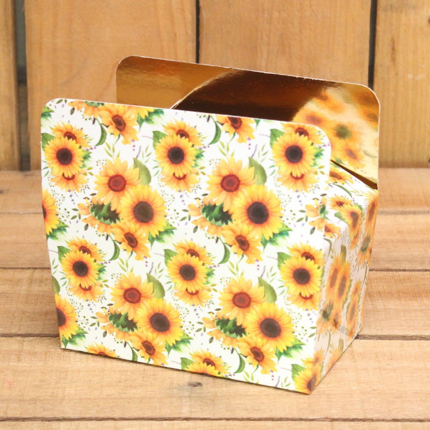 Klika - Bonbon doosjes Chocolade doosje Zonnebloem LAAG 24 stuks