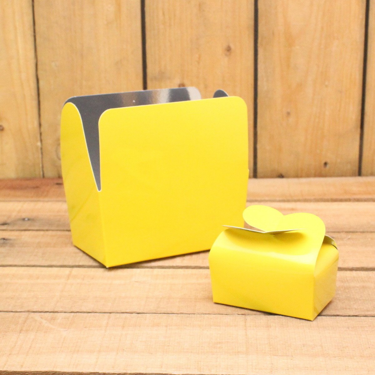 Klika - Bonbon doosjes Chocolade doosje Geel HOOG 25 stuks