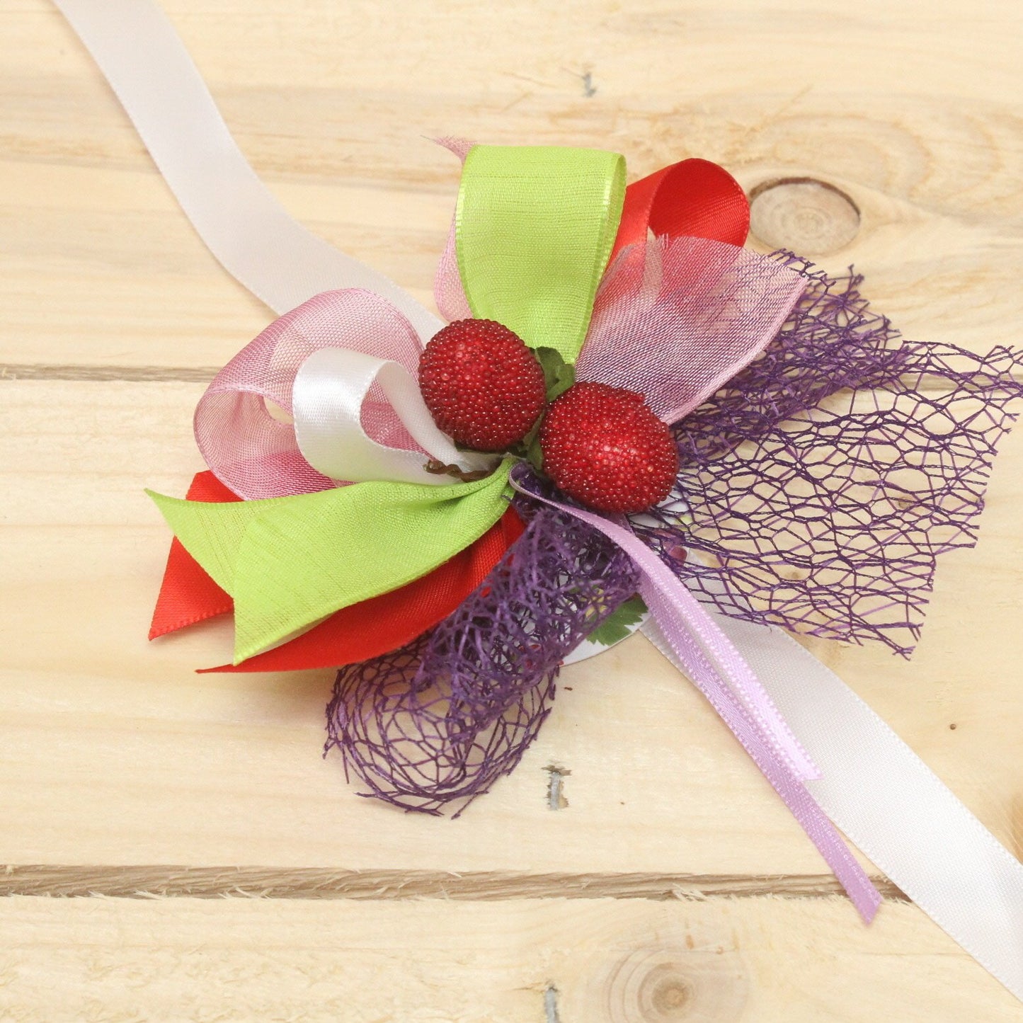 Klika - Bonbon doosjes Chocolade doosje Strik Zomerfruit (wit) 24 stuks