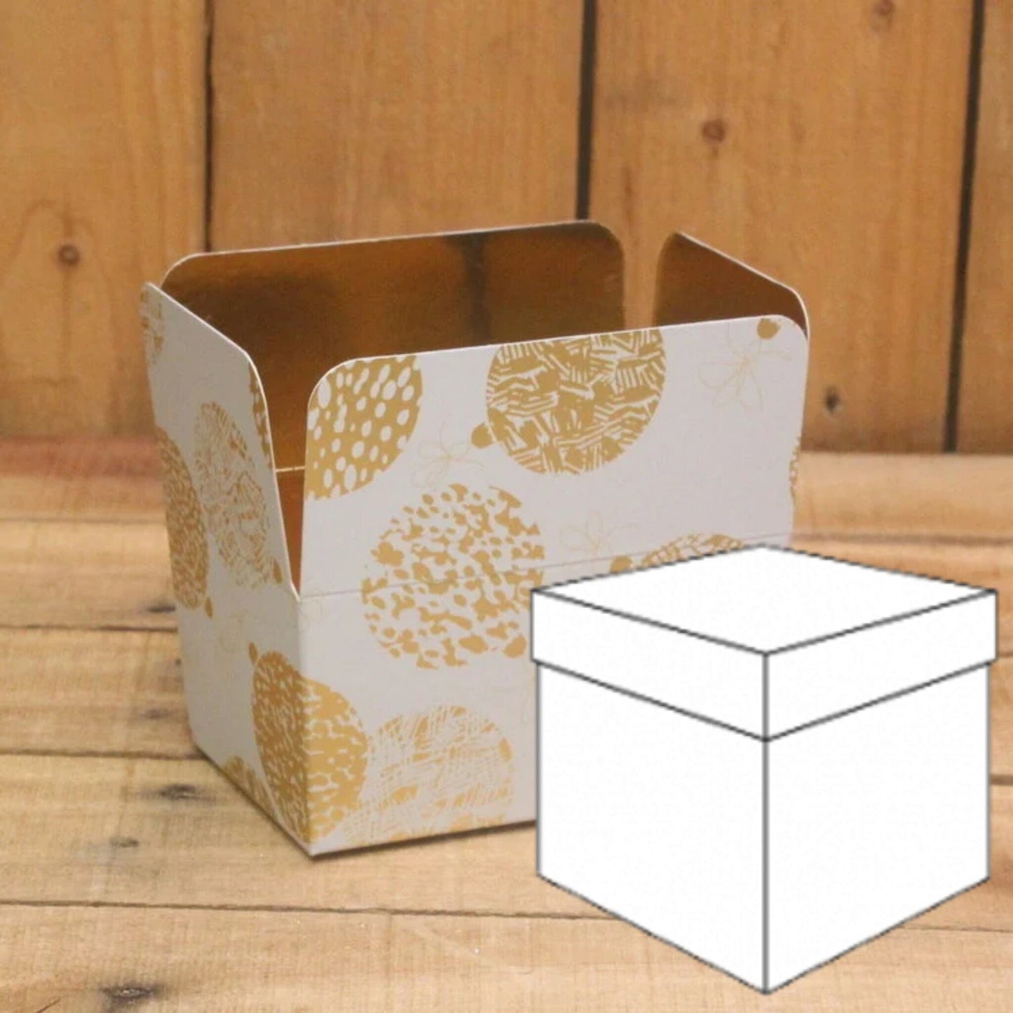 Klika - Bonbon doosjes Chocolade doosje Kerstbal KUBUS 24 stuks