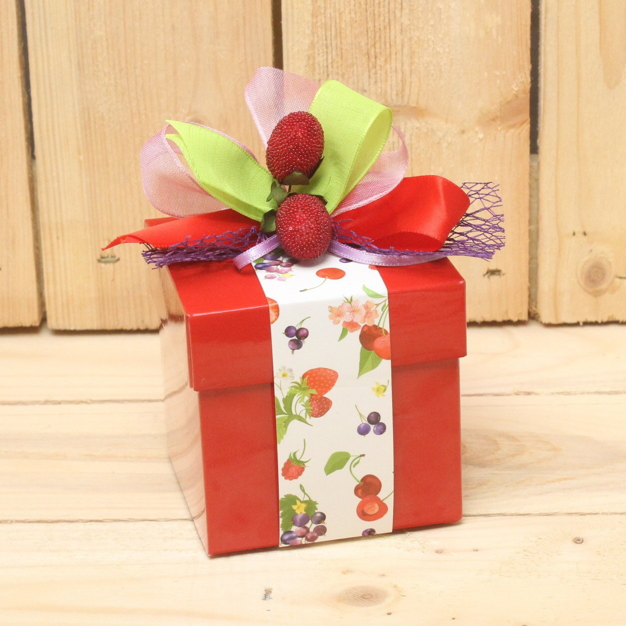 Klika - Bonbon doosjes Chocolade doosje Rood KC Zomerfruit 24 stuks