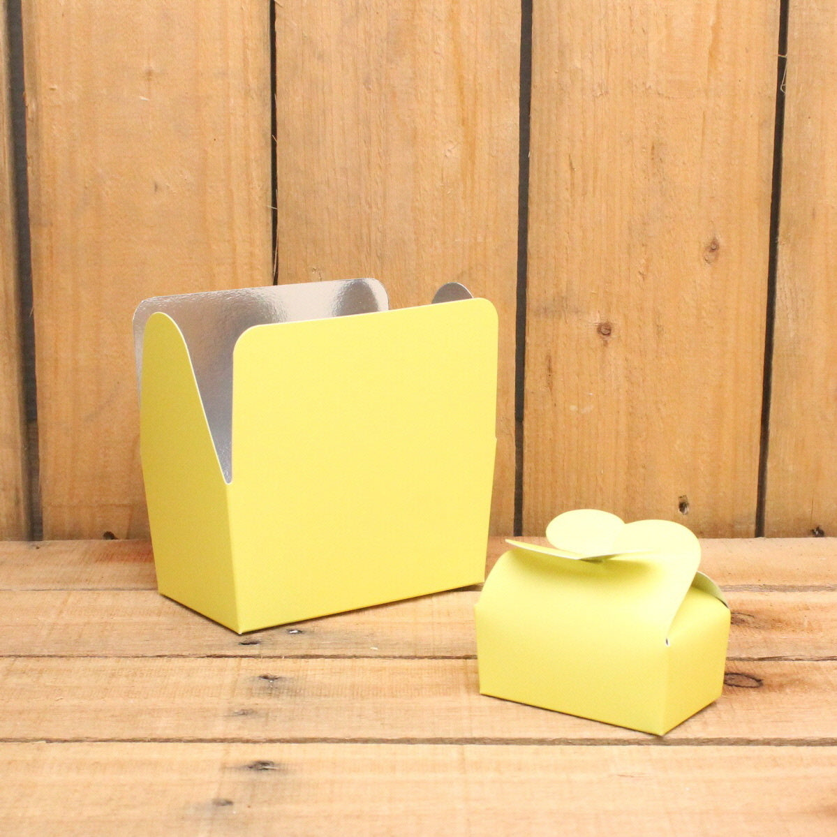 Klika - Bonbon doosjes Chocolade doosje tel geel HOOG 48 stuks