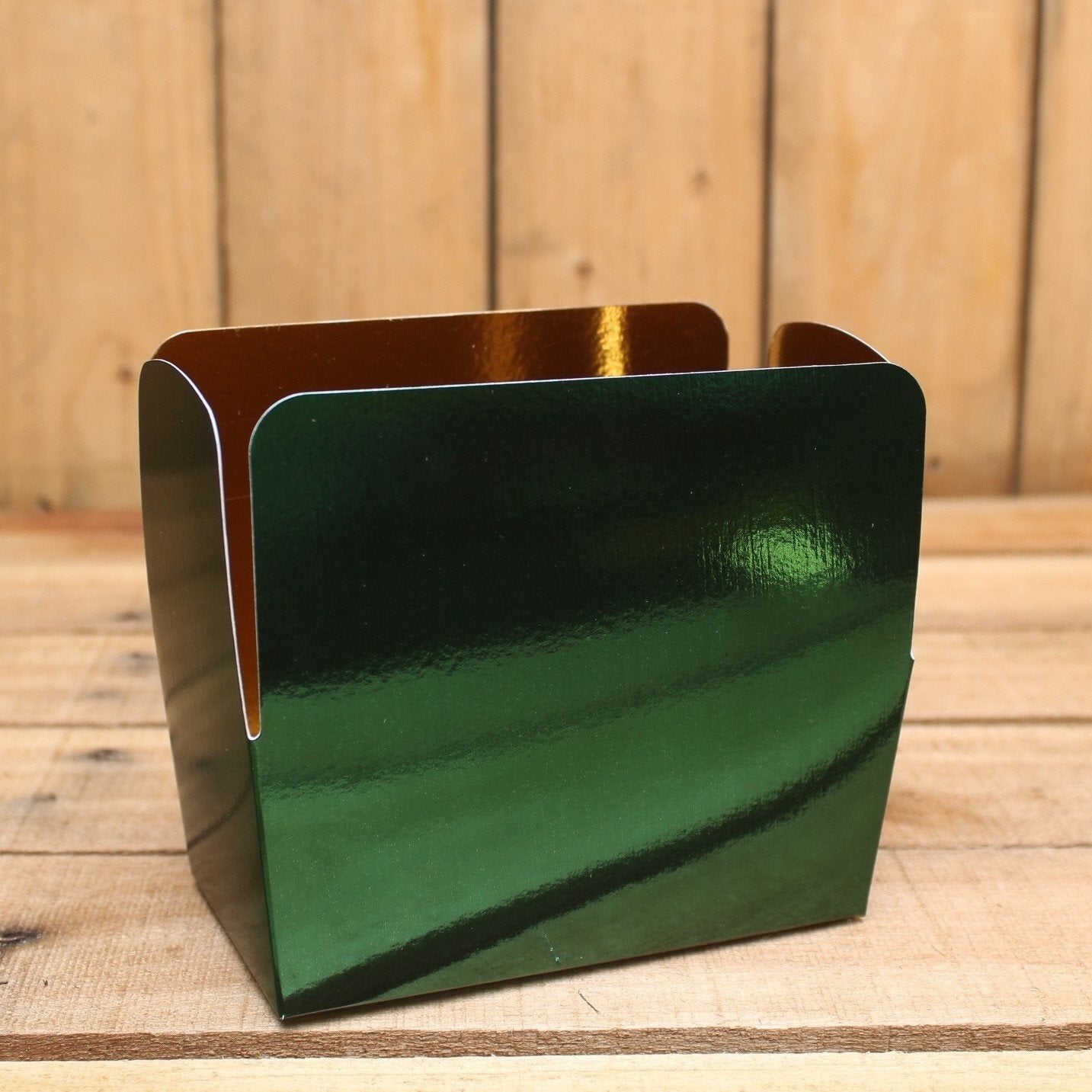 Bonbon doosjes - Chocolade doosje - Kerstgroen metallic - 12 stuks