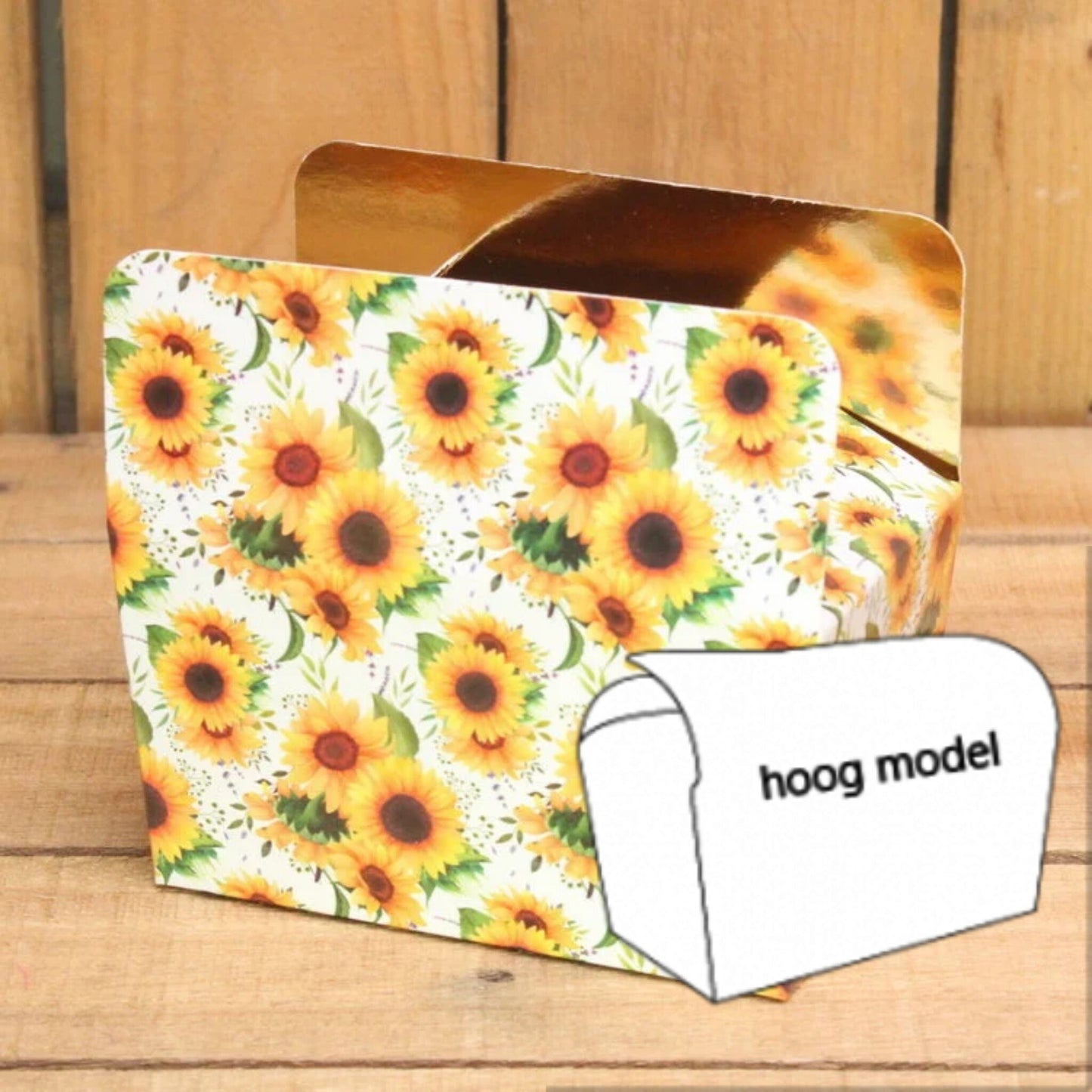 Klika - Bonbon doosjes Chocolade doosje Zonnebloem HOOG 20 stuks