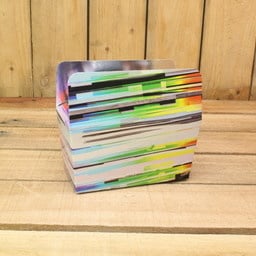 Klika - Bonbon doosjes Chocolade doosje Flash zilver metallic LAAG 24 stuks