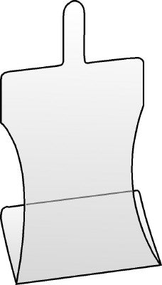 Klika - PVC standaardje 10 cm zonder connector